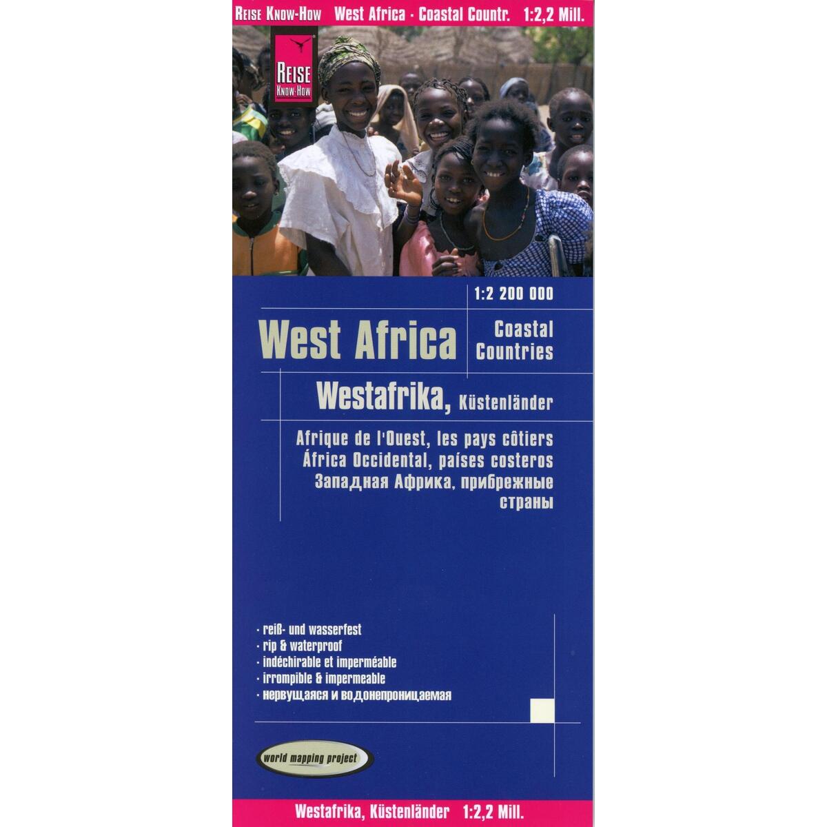 Reise Know-How Landkarte Westafrika, Küstenländer (1:2.200.000) : von Senegal bi... von Reise Know-How Rump GmbH