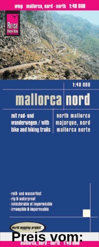 Reise Know-How Rad- und Wanderkarte Mallorca Nord (1:40.000): world mapping project: Mit Rad- und Wanderwegen / with bike and hiking trails