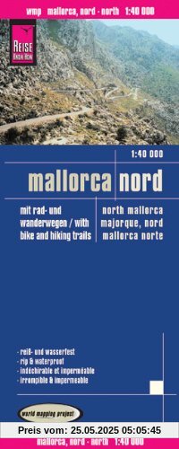 Reise Know-How Rad- und Wanderkarte Mallorca Nord (1:40.000): world mapping project: Mit Rad- und Wanderwegen / with bike and hiking trails