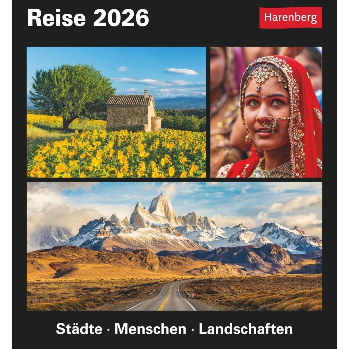 Reise Tagesabreißkalender 2026 - Kulturkalender - Städte, Menschen, Landschaften Reise Tagesabreißkalender 2026 - Kulturkalender - Städte, Menschen, Landschaften von Harenberg