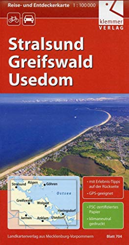 Reise- und Entdeckerkarte Stralsund, Greifswald, Usedom: Maßstab 1:100.000, GPS-geeignet, Erlebnis-Tipps auf der Rückseite: Blatt 704. GPS-geeignet, Erlebnis-Tipps auf der Rückseite Reise- und Entdeckerkarte Stralsund, Greifswald, Usedom: Maßstab 1:100.000, GPS-geeignet, Erlebnis-Tipps auf der Rückseite: Blatt 704. GPS-geeignet, Erlebnis-Tipps auf der Rückseite
