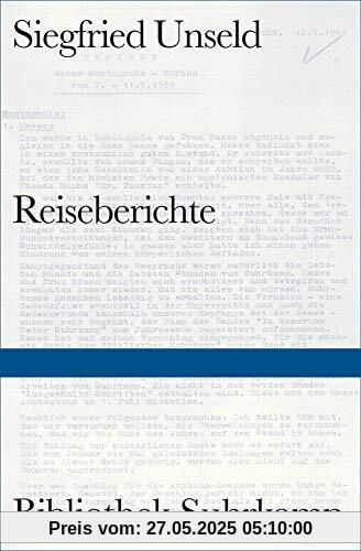 Reiseberichte (Bibliothek Suhrkamp)