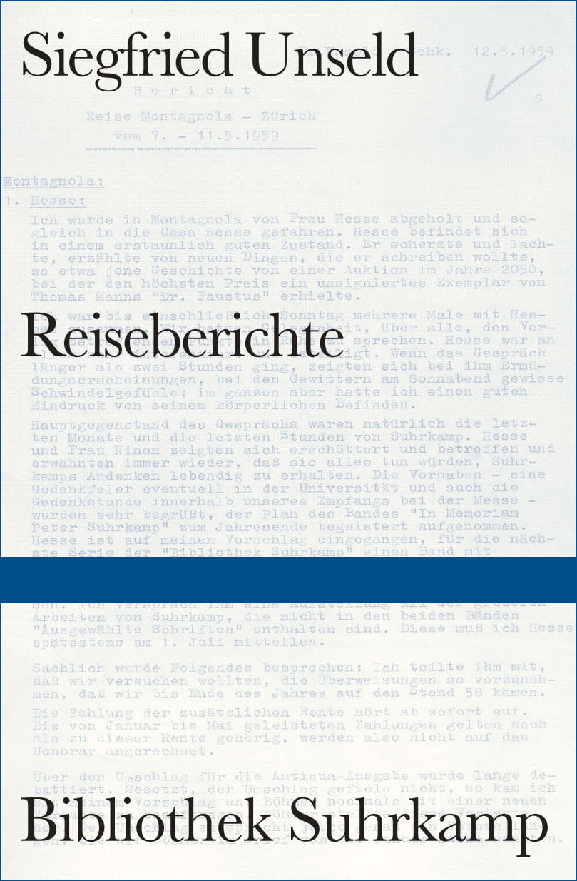 Reiseberichte Reiseberichte von Suhrkamp Verlag