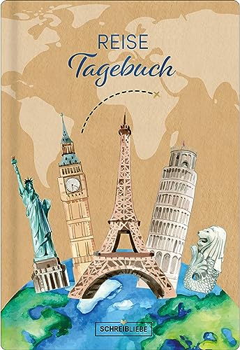 Reisetagebuch City, vegan: Reisetagebuch zum Ankreuzen und Ausfüllen, edles Softcover mit Lesebändchen, 160 Seiten SchreibLiebe von Korsch Verlag