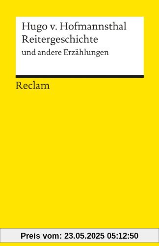 Reitergeschichte und andere Erzählungen