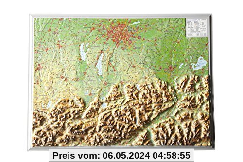 Relief Bayerisches Oberland (1:400.000)