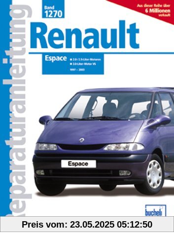 Renault Espace: 2.0-Liter-Benzinmotoren, 4 Zyl., 2.9-/3.0-Liter-Benzinmotoren V6 (Reparaturanleitungen)