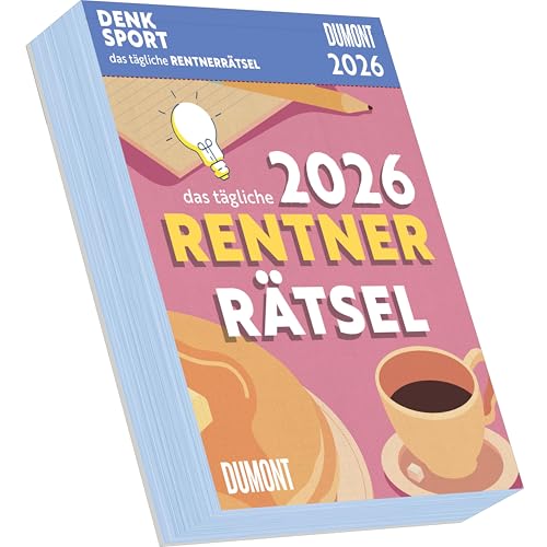 Rentnerrätsel 2026 - Tagesabreißkalender - 11,8x15,9 - Rentnerkalender - Rentnerrätsel - Rätselkalender Rentnerrätsel 2026 - Tagesabreißkalender - 11,8x15,9 - Rentnerkalender - Rentnerrätsel - Rätselkalender von DUMONT