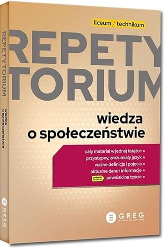 Repetytorium - liceum/technikum - wiedza o społeczeństwie - 2024
