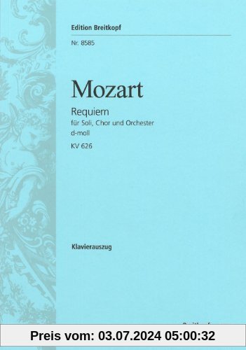 Requiem d-moll KV 626 - nach Eybler/Süßmayr vervollständigt von H.C. Robins Landon - Breitkopf Urtext - Klavierauszug (EB 8585)
