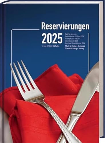 Reservierungsbuch "Spezial" 2025: Variante Spezial: Montag bis Donnerstag je eine Seite, Freitag bis Sonntag je zwei Seiten. Planungskalender für Gastronomie, Hotellerie und Veranstalter von Spurbuchverlag