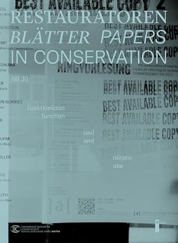 Restauratorenblätter - Papers in Conservation Band 39 von Berger & Söhne, Ferdinand