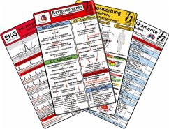 Rettungsdienst Karten-Set - EKG, Herzrhythmusstörungen, Notfallmedikamente, Reanimation von Hawelka