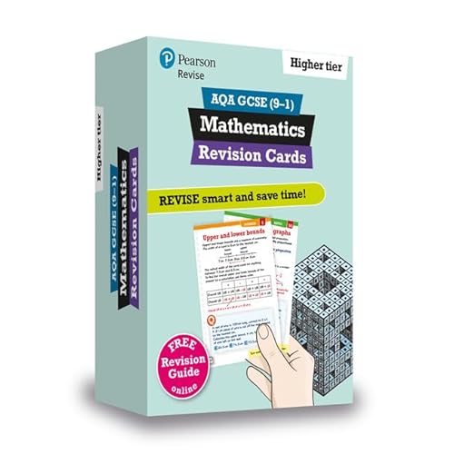 Revise AQA GCSE (9-1) Mathematics Higher Revision Cards: with free online Revision Guide (REVISE AQA GCSE Maths 2015) von Pearson Education Limited