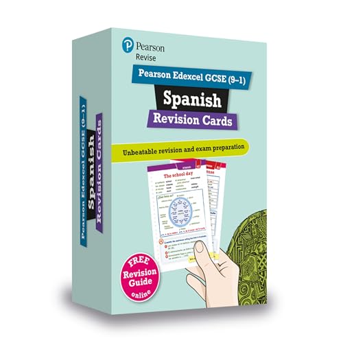 Revise Pearson Edexcel GCSE (9-1) Spanish Revision Cards: includes free online edition of revision guide (Pearson Revise)