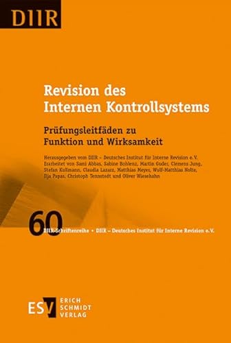 Revision des Internen Kontrollsystems: Prüfungsleitfäden zu Funktion und Wirksamkeit (DIIR-Schriftenreihe, Band 60) von Schmidt, Erich Verlag
