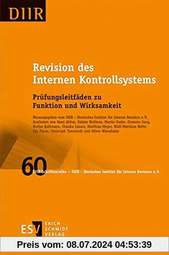 Revision des Internen Kontrollsystems: Prüfungsleitfäden zu Funktion und Wirksamkeit (DIIR-Schriftenreihe, Band 60)