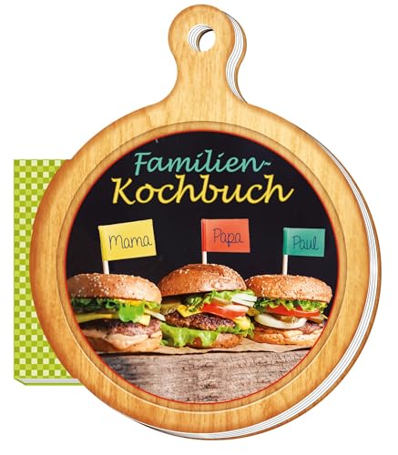 Rezeptbrettchen "Familien - Kochbuch": 13 x 16 cm (Geschenk-Kochbuch)