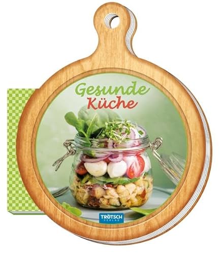 Rezeptbrettchen "Gesunde Küche": 13 x 16 cm (Geschenk-Kochbuch)