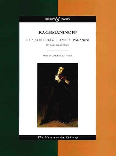 Rhapsodie über ein Thema von Paganini: op. 43. Klavier und Orchester. Studienpartitur.: The Masterworks Library