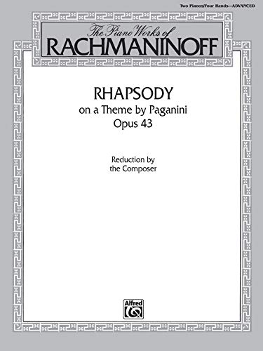 Rhapsody on a Theme by Paganini, Op. 43: Reduction by the Composer (Belwin Edition)