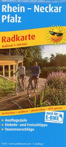 Rhein - Neckar - Pfalz: Radkarte mit Ausflugszielen, Einkehr- & Freizeittipps, wetterfest, reissfest, abwischbar, GPS-genau. 1:100000 (Radkarte: RK) von FREYTAG-BERNDT UND ARTARIA
