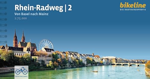Rhein-Radweg / Rhein-Radweg Teil 2: Von Basel nach Mainz, 1:75:000, 381 km, GPS-Tracks Download, LiveUpdate (Bikeline Radtourenbücher) von Esterbauer GmbH