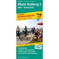 Rhein-Radweg 5 Köln - Rotterdam Radwanderkarte 1 : 50 000