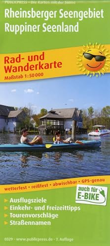 Rheinsberger Seengebiet - Ruppiner Land: Rad- und Wanderkarte mit Ausflugszielen, Einkehr- & Freizeittipps, wetterfest, reissfest, abwischbar, GPS-genau. 1:50000 (Rad- und Wanderkarte: RuWK)