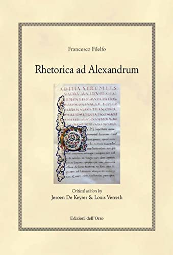 Rhetorica ad Alexandrum. Francesco Filelfo (Hellenica)