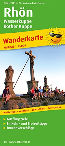 Rhön, Wasserkuppe - Rother Kuppe: Wanderkarte mit Ausflugszielen, Einkehr- & Freizeittipps, wetterfest, reissfest, abwischbar, GPS-genau. 1:25000 (Wanderkarte / WK)