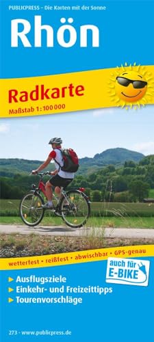 Rhön: Radkarte mit Ausflugszielen, Einkehr- & Freizeittipps, wetterfest, reissfest, abwischbar, GPS-genau. 1:100000 (Radkarte: RK)