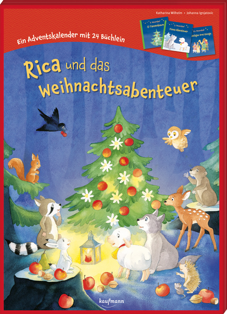 Rica und das Weihnachtsabenteuer - Adventskalender mit 24 Büchlein von Kaufmann