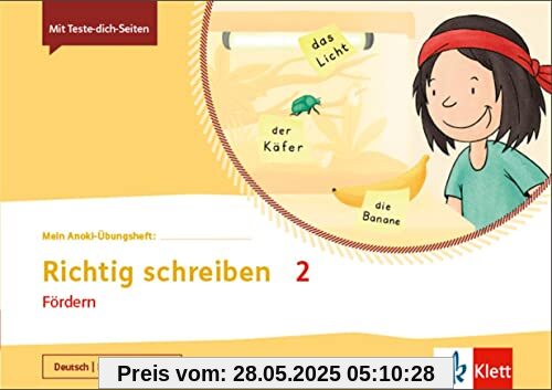 Richtig schreiben 2. Fördern: Übungsheft Klasse 2 (Mein Anoki-Übungsheft)