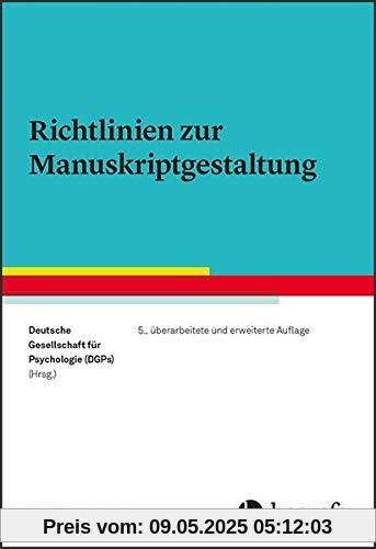 Richtlinien zur Manuskriptgestaltung