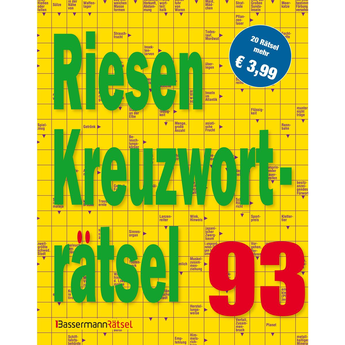 Riesen-Kreuzworträtsel 93 Riesen-Kreuzworträtsel 93 von Bassermann, Edition