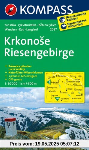 Riesengebirge / Krkonose: Wanderkarte mit Naturführer tschechisch /deutsch, Radrouten und Loipen. GPS-genau. 1:50000 Riesengebirge / Krkonose: Wanderkarte mit Naturführer tschechisch /deutsch, Radrouten und Loipen. GPS-genau. 1:50000