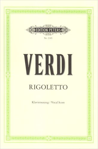 Rigoletto (deutsch/italienisch), Klavierauszug