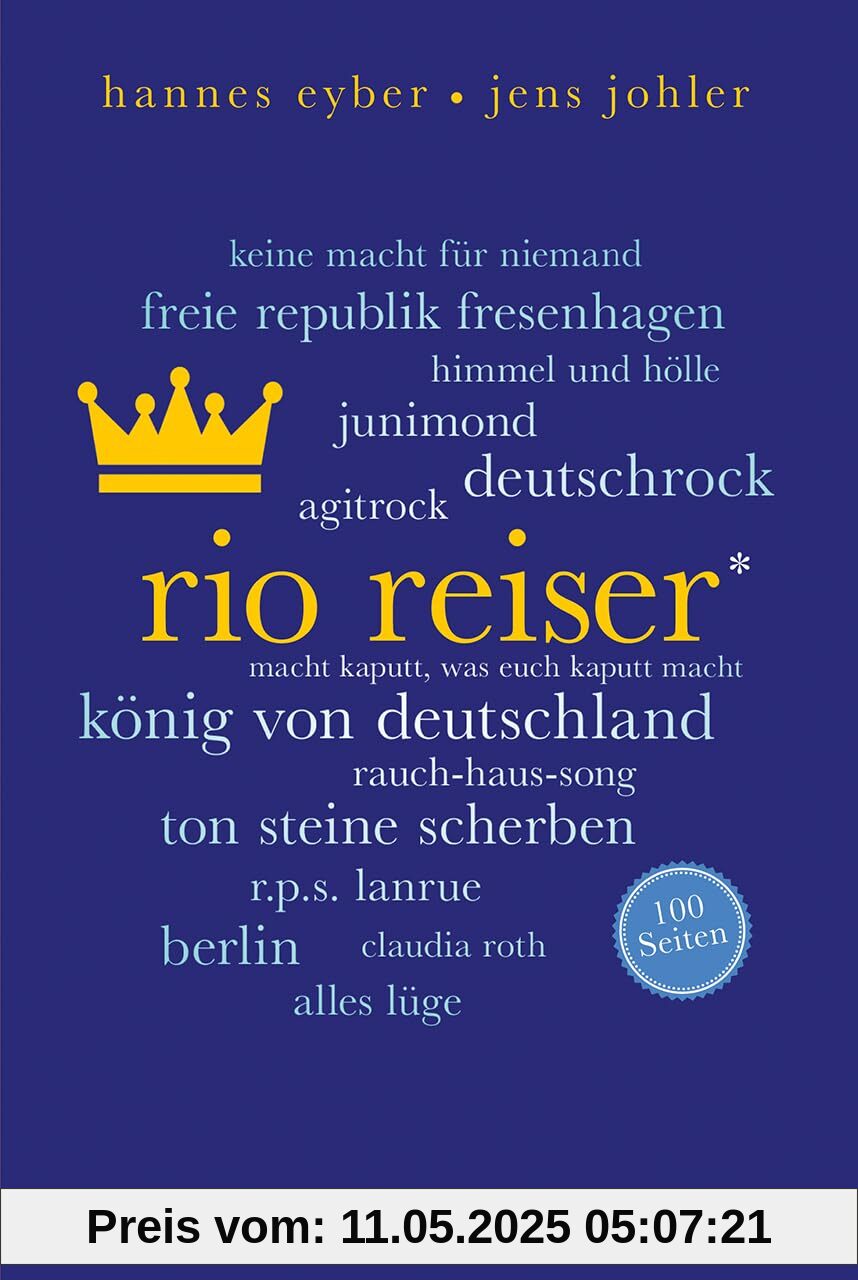Rio Reiser. 100 Seiten (Reclam 100 Seiten)