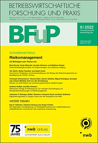 Risikomanagement: BFuP 6/2022 von NWB Verlag