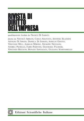 Rivista di diritto dell'impresa (2020) (Vol. 1) von Edizioni Scientifiche Italiane