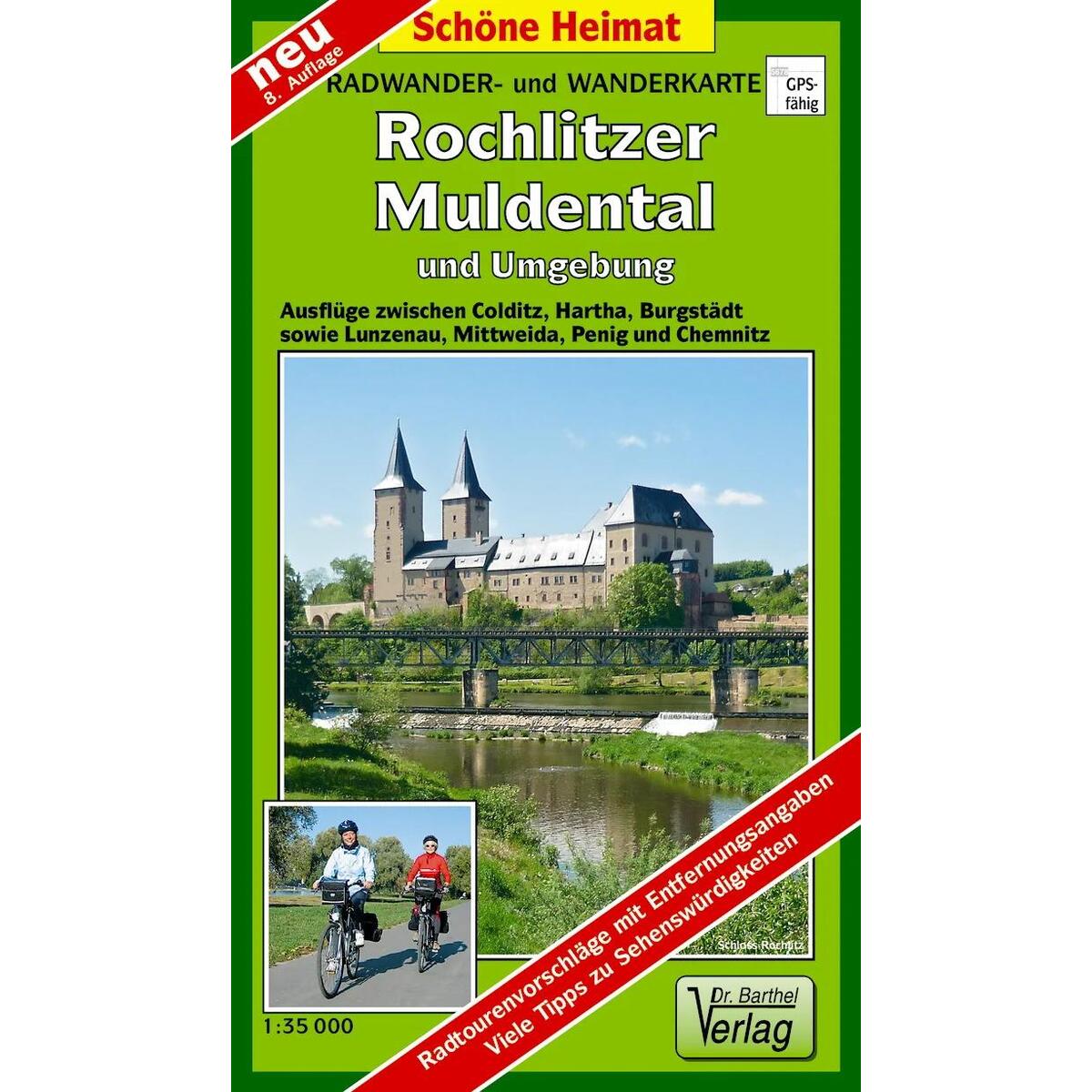 Rochlitzer Muldental und Umgebung 1 : 35 000. Wanderkarte  LZ bis 2028 von Barthel Dr.
