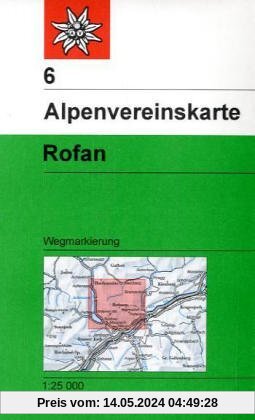 Rofan: Topographische Karte 1:25000 (Alpenvereinskarten)