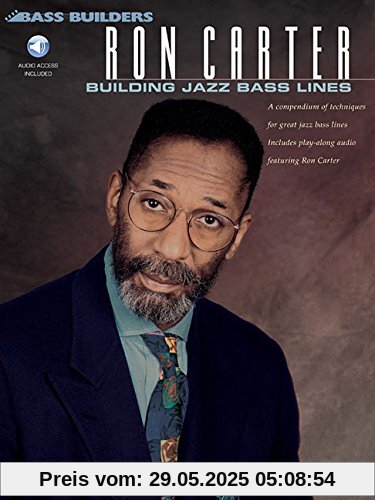 Ron Carter Building Jazz Bass Lines Db Book/Cd (Bass Builders)