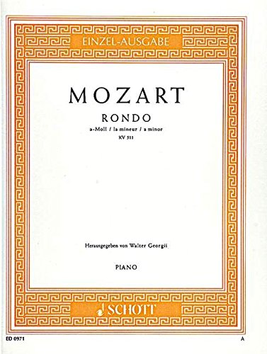 Rondo a-Moll: KV 511. Klavier. (Edition Schott Einzelausgabe) von Schott Music Distribution