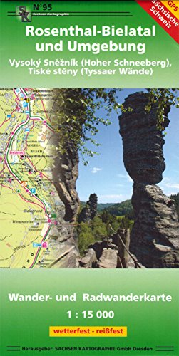 Rosenthal-Bielatal und Umgebung: Wander- und Radwanderkarte 1: 15 000 GPS-fähig wetterfest-reißfest Rosenthal-Bielatal und Umgebung: Wander- und Radwanderkarte 1: 15 000 GPS-fähig wetterfest-reißfest