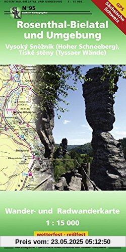 Rosenthal-Bielatal und Umgebung: Wander- und Radwanderkarte 1: 15 000 GPS-fähig wetterfest-reißfest Rosenthal-Bielatal und Umgebung: Wander- und Radwanderkarte 1: 15 000 GPS-fähig wetterfest-reißfest