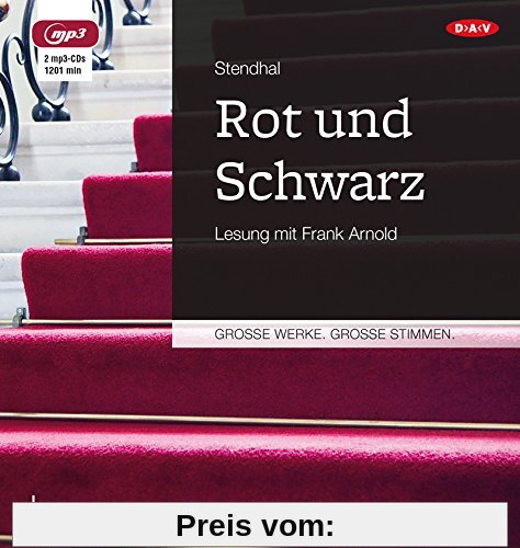 Rot und Schwarz: Ungekürzte Lesung mit Frank Arnold (2 mp3-CDs)