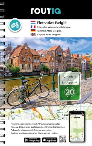 België fietsatlas: Atlas des véloroutes des Belgique (Routiq fietsatlas) von Falkplan,The Netherlands