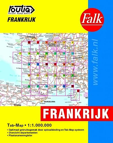 Routiq Frankrijk tab map von Falkplan